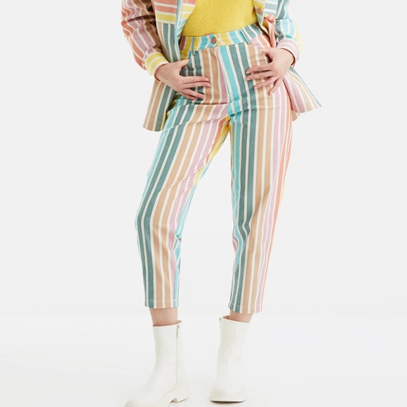 Printed Mom Denim Pants - Picture 1 of 5